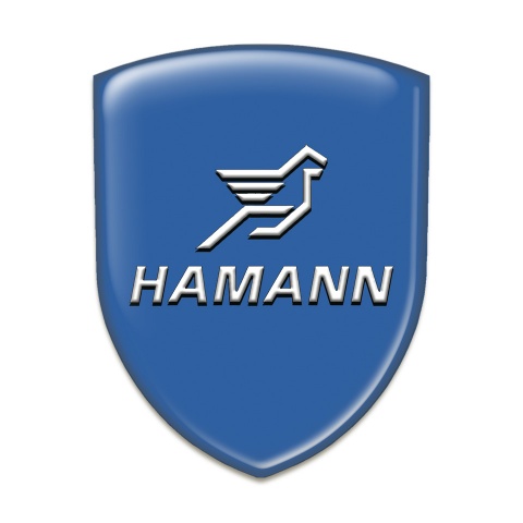 Hamann Silicone Emblem Blue Base Classic Logo 