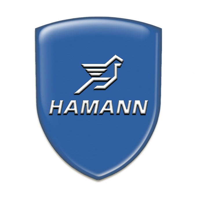 Hamann Silicone Emblem Blue Base Classic Logo 