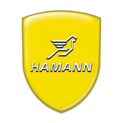 Hamann Resin Sticker Yellow basde Classic Logo 