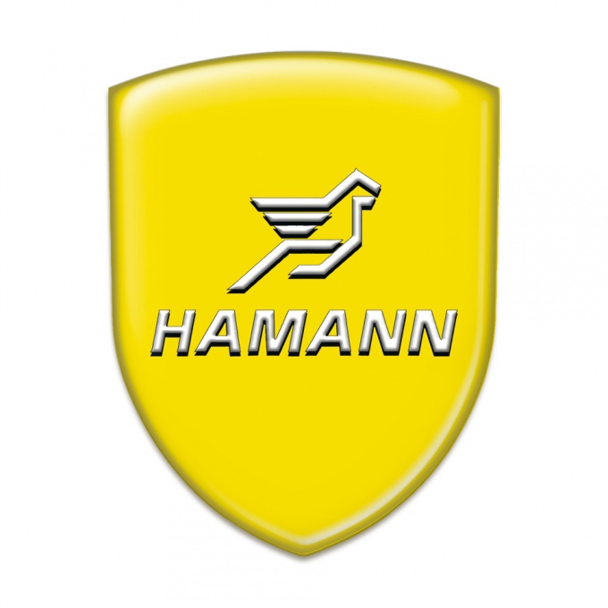Hamann Resin Sticker Yellow basde Classic Logo 