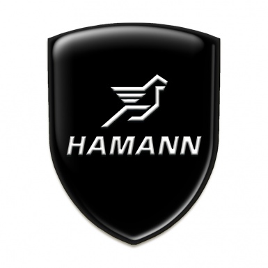Hamann 3D Gel Emblem Black Base Classic Logo 
