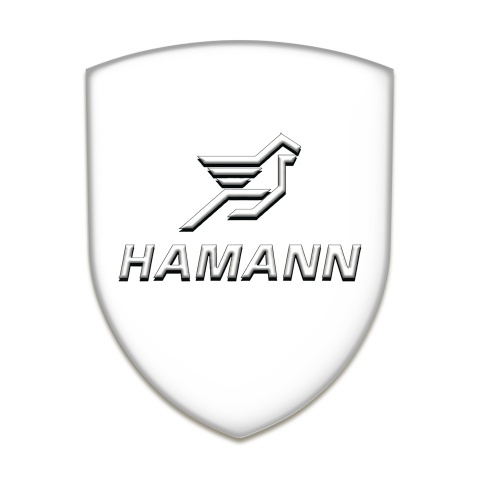 Hamann Emblem Exterior White Base Classic logo 