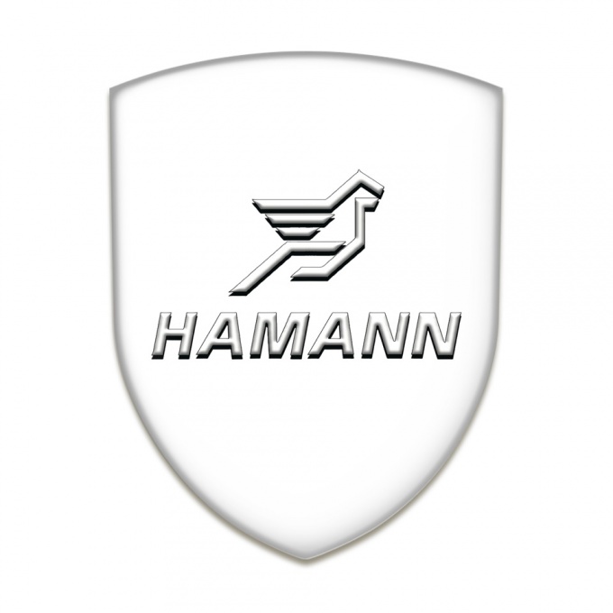 Hamann Emblem Exterior White Base Classic logo 