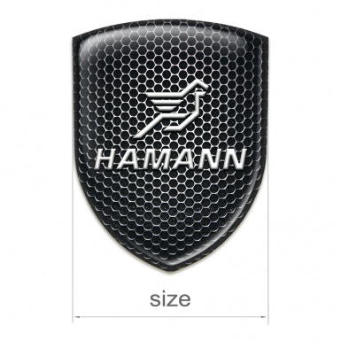 Hamann Emblem Interior Perforated Steel Classic Logo 