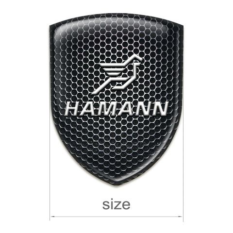 Hamann Emblem Interior Perforated Steel Classic Logo 