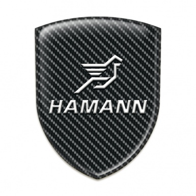 Hamann Car Accessories Badge Black Carbon with Classic Logo 