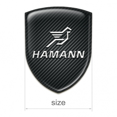 Hamann Silicone Badge Dark Carbon Classic Logo 