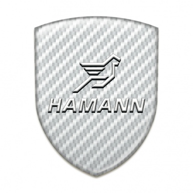 Hamann Tuning Emblem White Carbon Base White Logo 