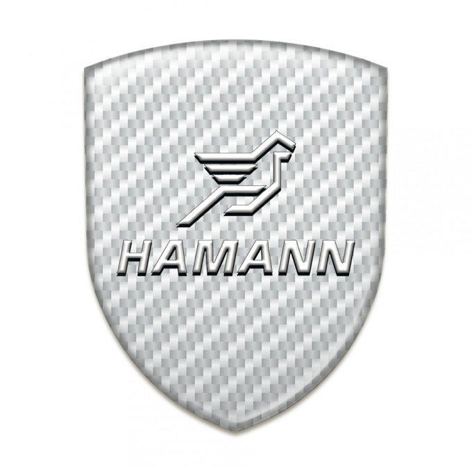 Hamann Tuning Emblem White Carbon Base White Logo 