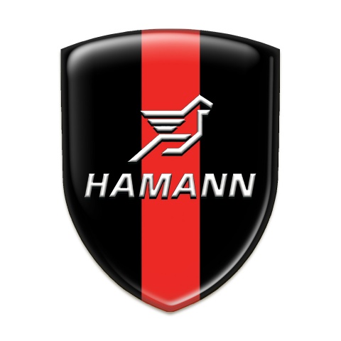 Hamann Emblem Exterior Black with Red Ribbon Pattern 