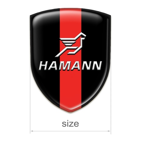 Hamann Emblem Exterior Black with Red Ribbon Pattern 