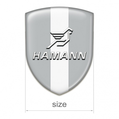 Hamann Resin Sticker Grey with White Central Tape 