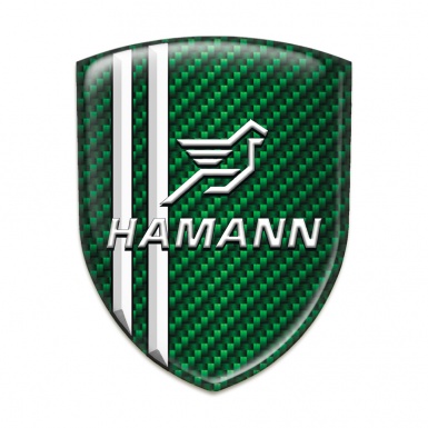 Hamann Emblem Interior Green Carbon White Stripes Classic Logo 