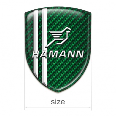 Hamann Emblem Interior Green Carbon White Stripes Classic Logo 