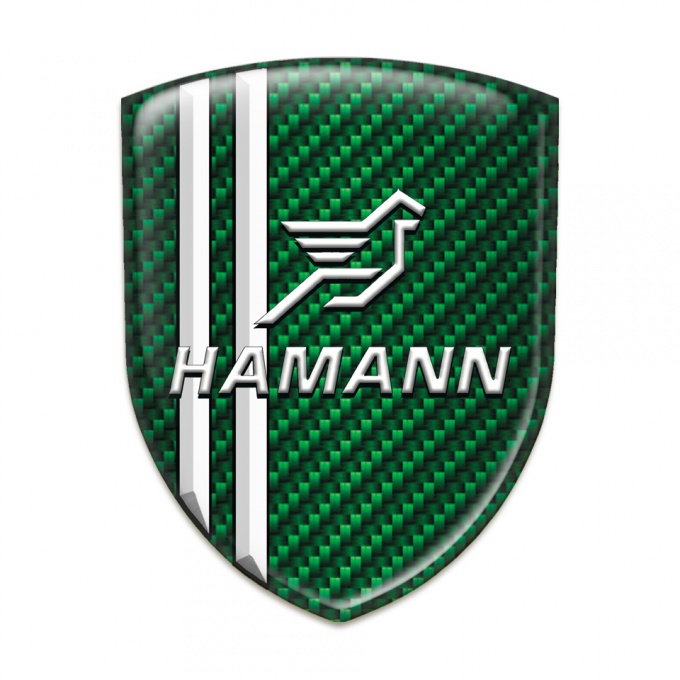 Hamann Emblem Interior Green Carbon White Stripes Classic Logo 