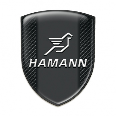Hamann Silicone Car Decal Badge Black Fibers Version 