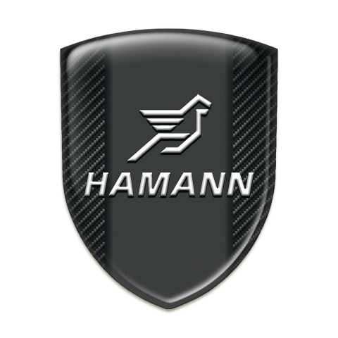 Hamann Silicone Car Decal Badge Black Fibers Version 