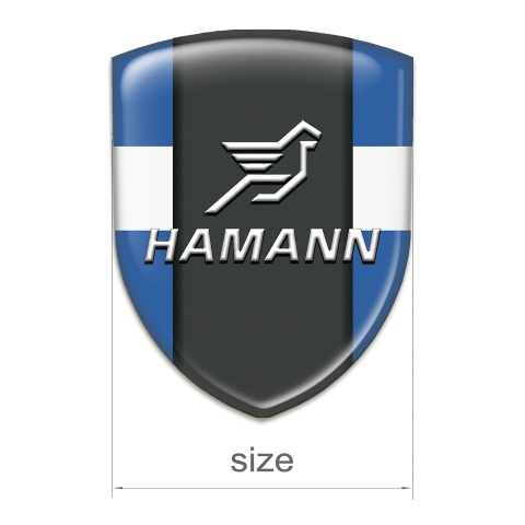 Hamann Logo Emblem Blue with White Band Version 