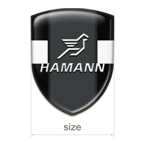 Hamann Domed Emblem Black with White Band Version 