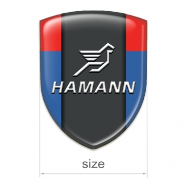 Hamann Self Adhesive Car logo Emblem Blue Red Version 