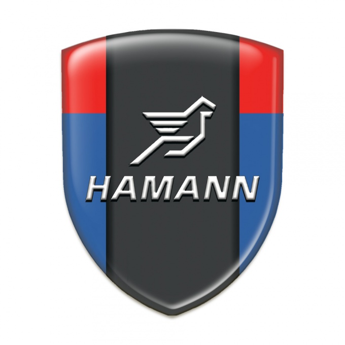 Hamann Self Adhesive Car logo Emblem Blue Red Version 
