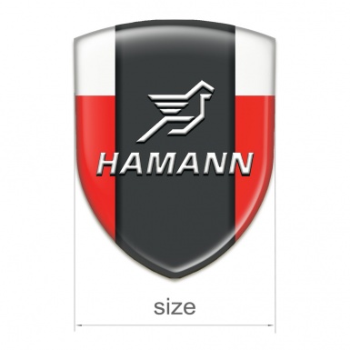 Hamann Silicone Badge Red White Print 