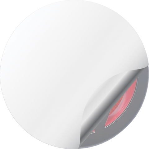 VW Wheel Emblems for Center Caps 3D Red Carbon Edition