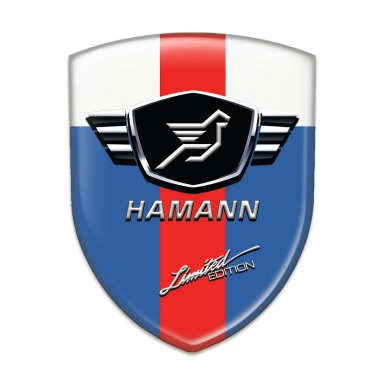 Hamann Silicone Emblem Blue White With Red Band variant 