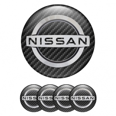 Nissan Wheel Emblems for Center Caps Carbon Edition