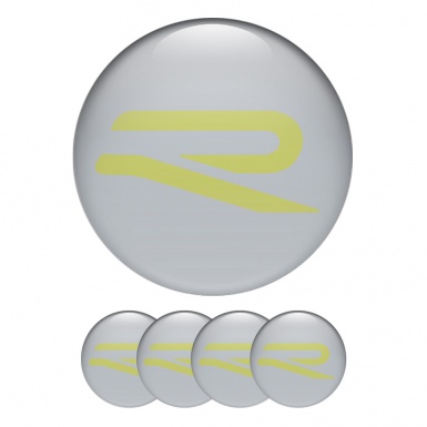 VW R Line Emblems for Wheel Center Caps Electric Edition