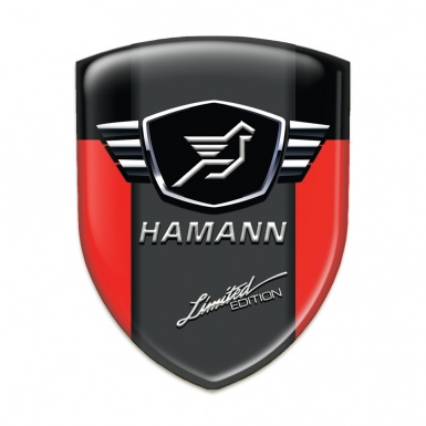 Hamann Emblem Interior Red Black with Dark Logo Panel 