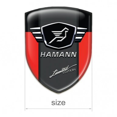 Hamann Emblem Interior Red Black with Dark Logo Panel 