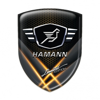 Hamann Self Adhesive Car logo Emblem Orange Lights effect Model 
