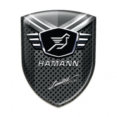 Hamann Car Interior Badge Perforated base with Grey element Model 