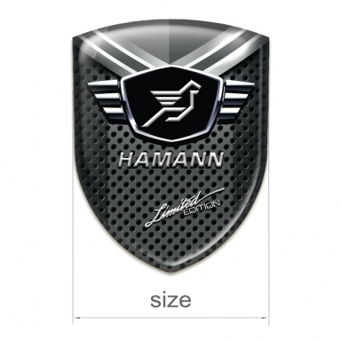 Hamann Car Interior Badge Perforated base with Grey element Model 
