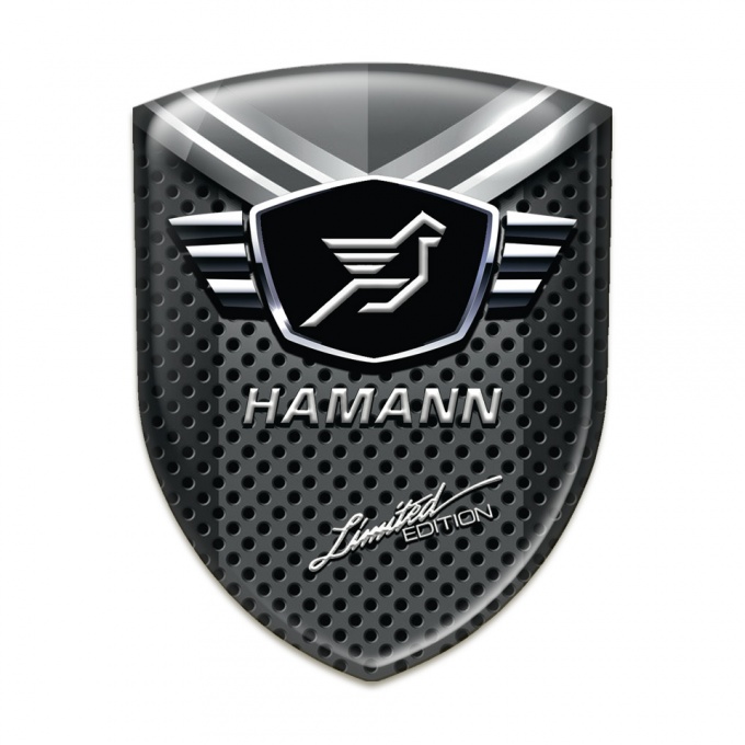 Hamann Car Interior Badge Perforated base with Grey element Model 