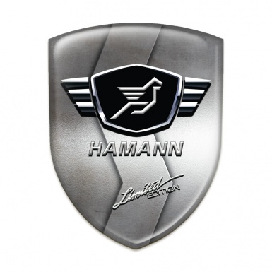 Hamann 3D Gel Emblem S Shape Metal Model 