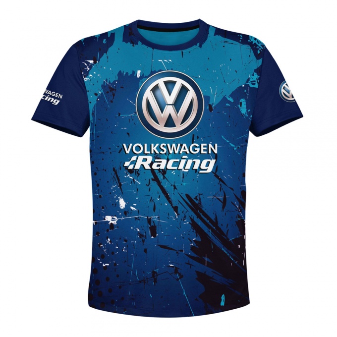 VW T-shirt Racing Navy Blue