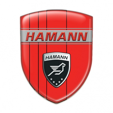 Hamann Tuning Emblem Red Background with Red inscription Style 