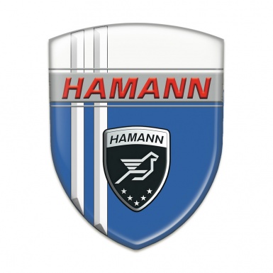 Hamann Emblem Interior Blue White with White Stripes Decoration 