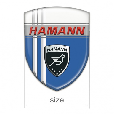 Hamann Emblem Interior Blue White with White Stripes Decoration 