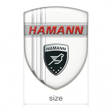 Hamann Self Adhesive Car logo Emblem White Decoration Design 