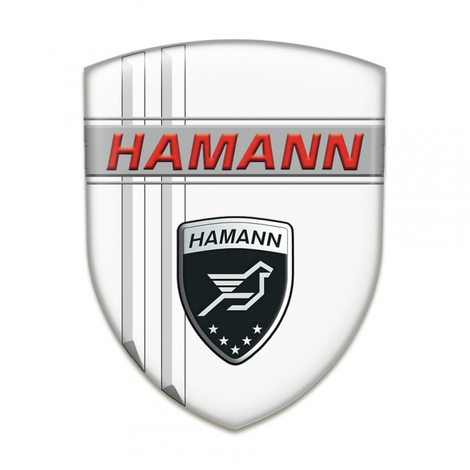 Hamann Self Adhesive Car logo Emblem White Decoration Design 
