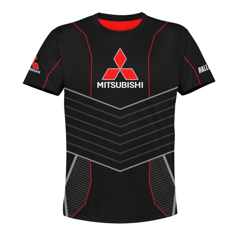 Mitsubishi T-shirt Ralli Art Black