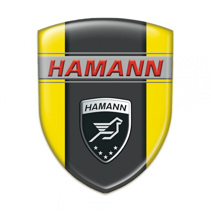 Hamann Silicone Emblem Yellow with dark Logo Panel 