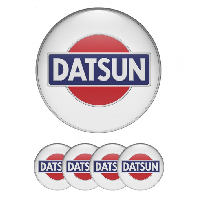 Datsun Emblem Logo Stickers Center Cap White background