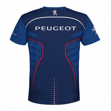 Peugeot T-shirt Navy Blue Classic Crew Neck