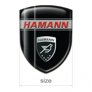 Hamann Auto Emblem Black with Grey Stripes Variant 