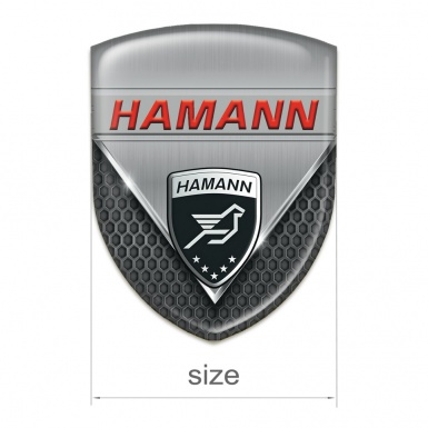 Hamann Silicone Emblem Aluminium Sheet with Dark Mesh Variant 