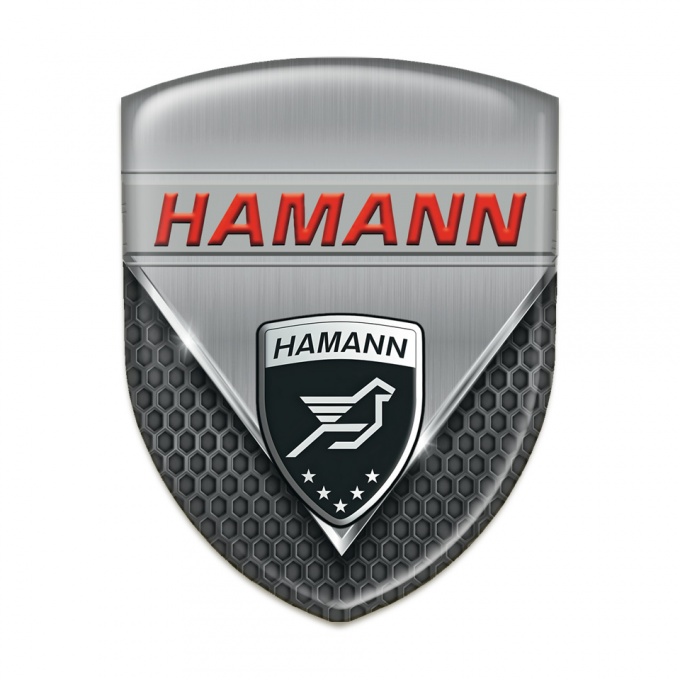 Hamann Silicone Emblem Aluminium Sheet with Dark Mesh Variant 